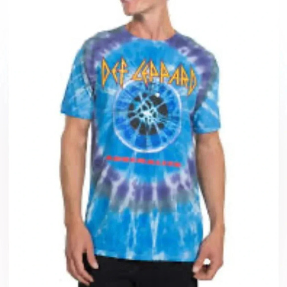 💥Def Leppard Adrenalize Tie-Dye Tee L - Picture 1 of 7